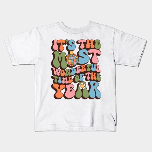 It's The Most Wonderful Time of the Year T-Shirt Kids T-Shirt by Hobbybox